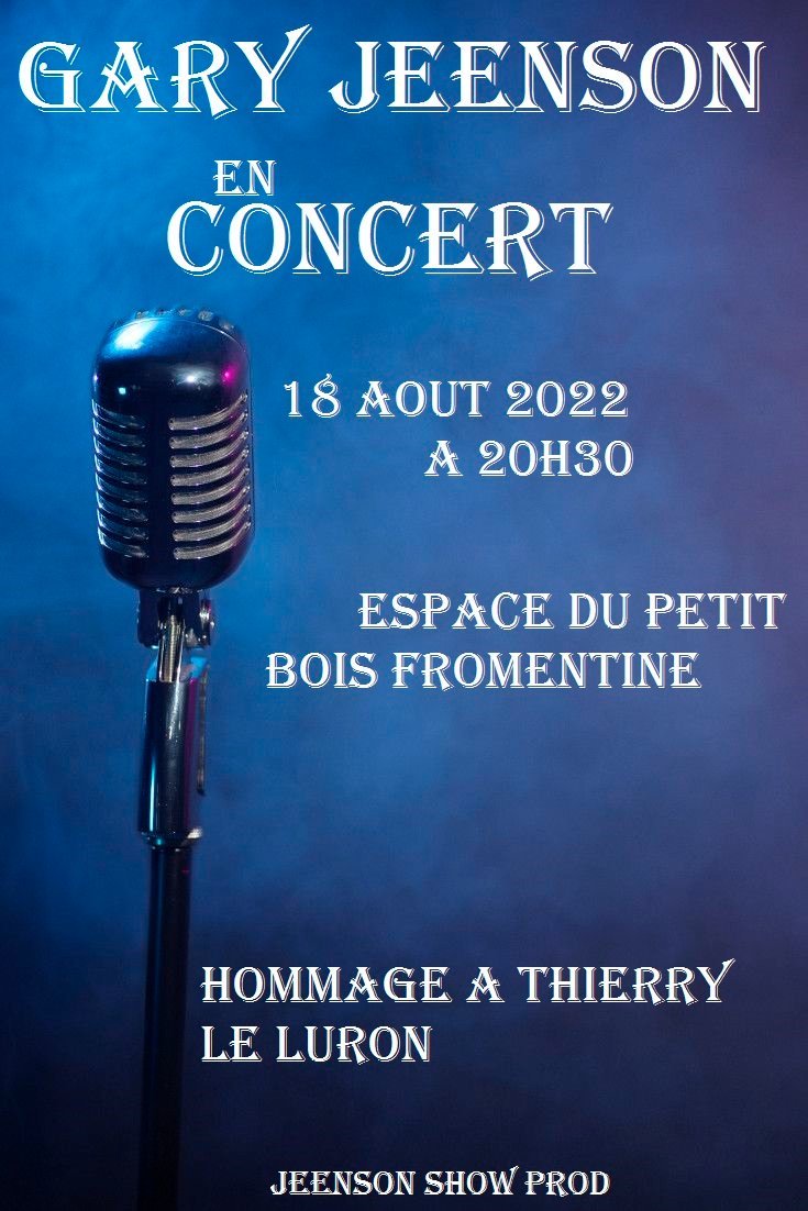 Gary Jeenson En Concert La Barre de Monts